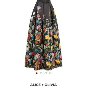Alice and Olivia floral ballgown skirt